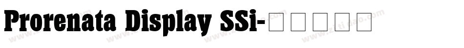 Prorenata Display SSi字体转换